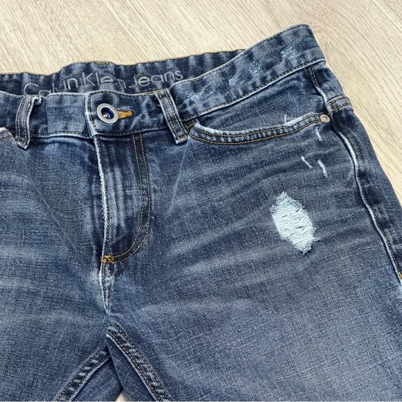 Calvin Klein Slim Fit Men's Blue Jeans - Picture 4 of 12